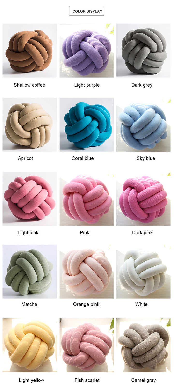 Knot Ball Cushion | Bowlift