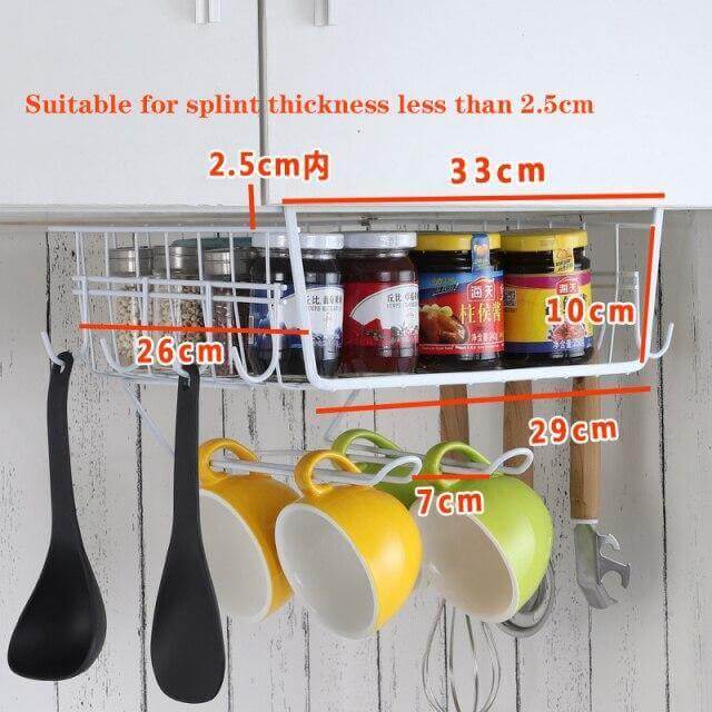 BowLift | Easy Hang Kitchen Cabinet Storage Organizer Rack