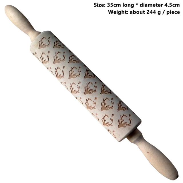 BowLift | 3D Wooden Christmas Rolling Pin