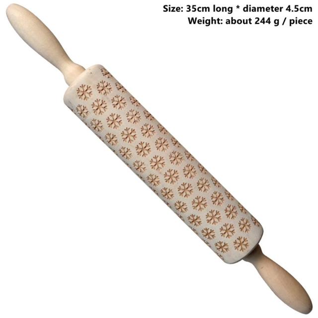 BowLift | 3D Wooden Christmas Rolling Pin