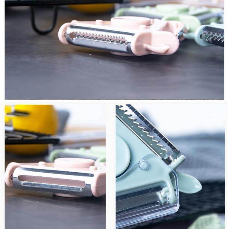 BowLift | 3in1 Rotating Stainless Steel Fruit Vegetable Peeler
