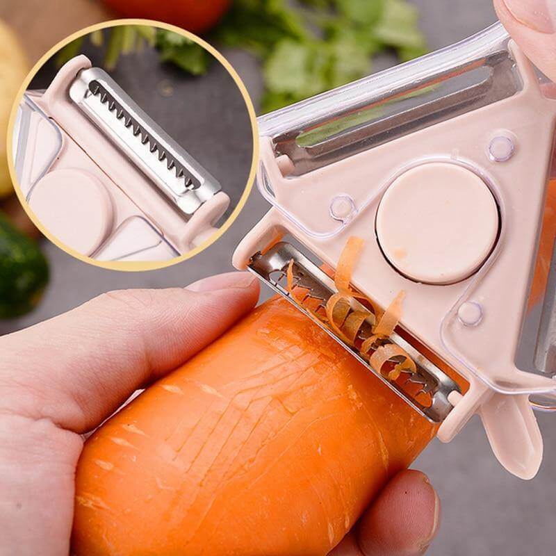 BowLift | 3in1 Rotating Stainless Steel Fruit Vegetable Peeler