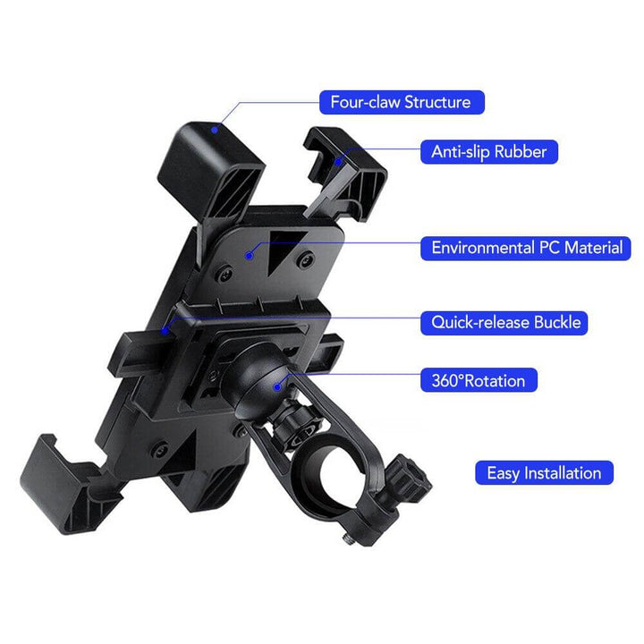 Adjustable 360 Automatic Bike Phone Holder | Bowlift