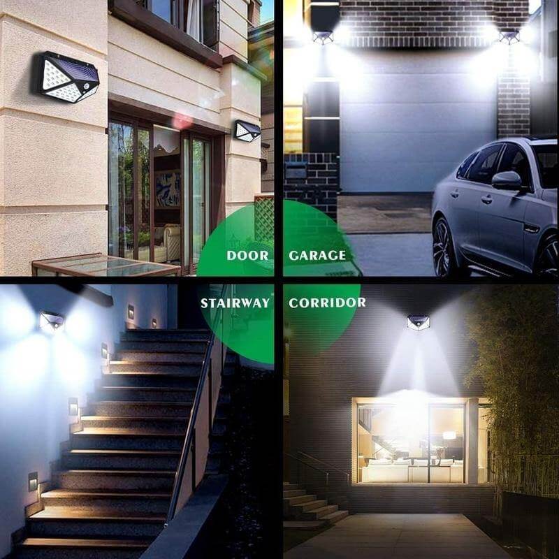 LED Outdoor Solar Light Wall Lamp | Bowlift