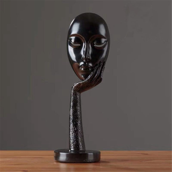 Modern Abstract Human Face Art Statue | Bowlift