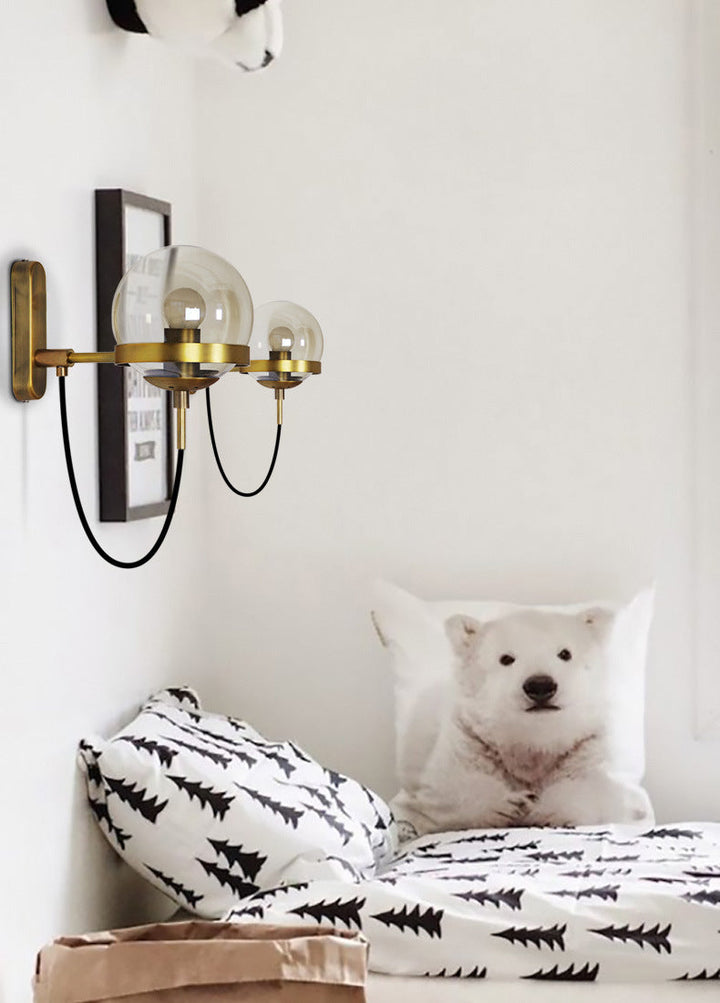 Elegant Retro Wall Glass Ball Lamp | Bowlift