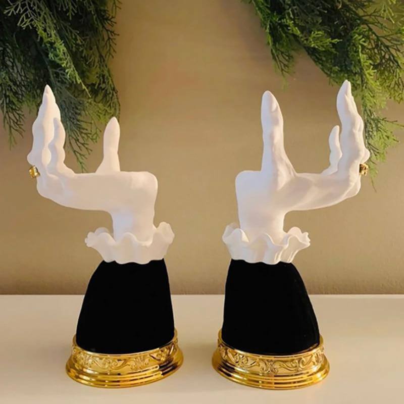 BowLift | Halloween Resin Witch Hand Candle Holder