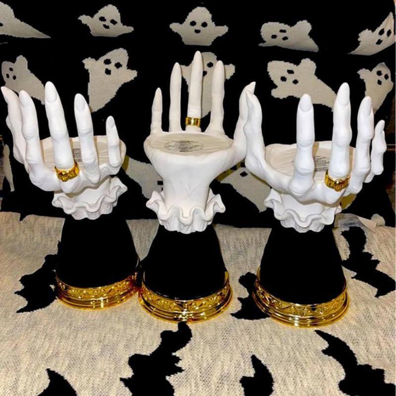 BowLift | Halloween Resin Witch Hand Candle Holder