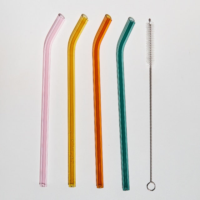 Reusable Glass Straw Set | Bowlift