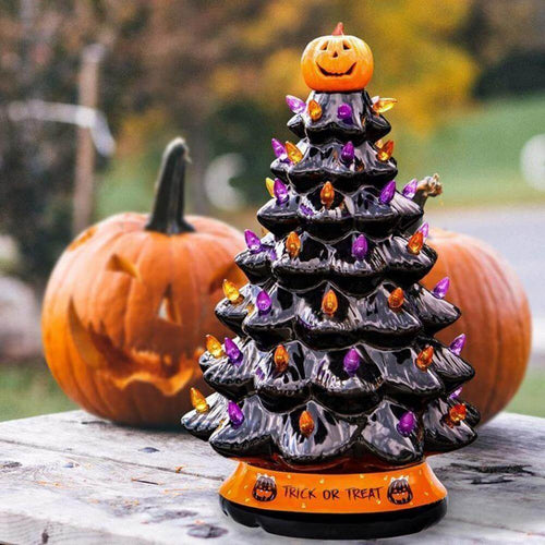 BowLift | LED Light Halloween Pumpkin Ornament Tree