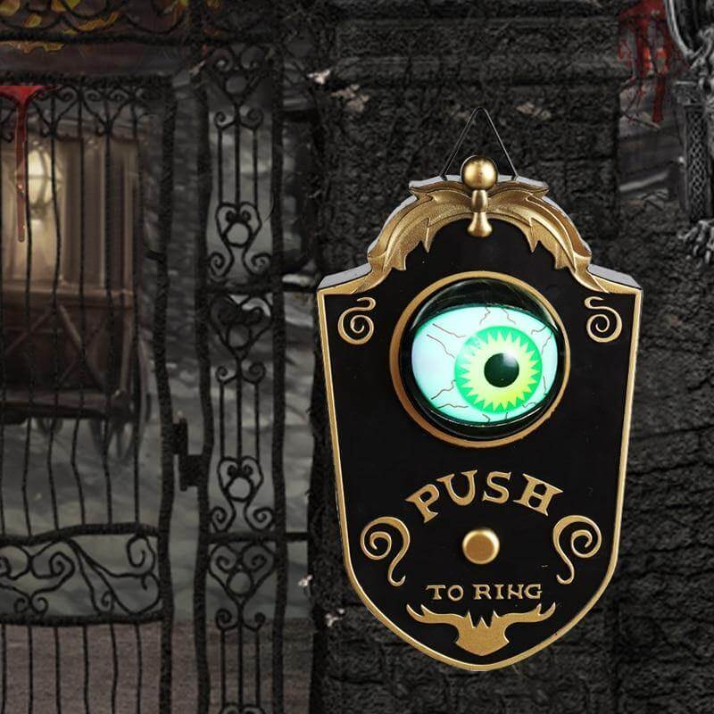 One-Eyed Luminous Glowing Halloween Doorbell | Bowlift