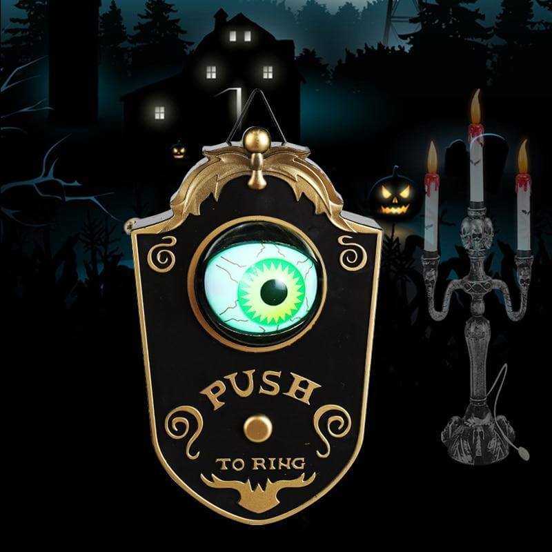 One-Eyed Luminous Glowing Halloween Doorbell | Bowlift