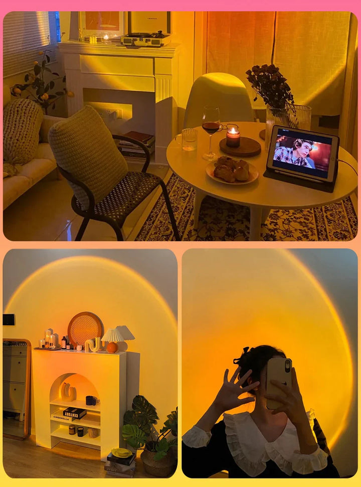 Sunset Lamp with 4 Colors - GlowSphere | Bowlift