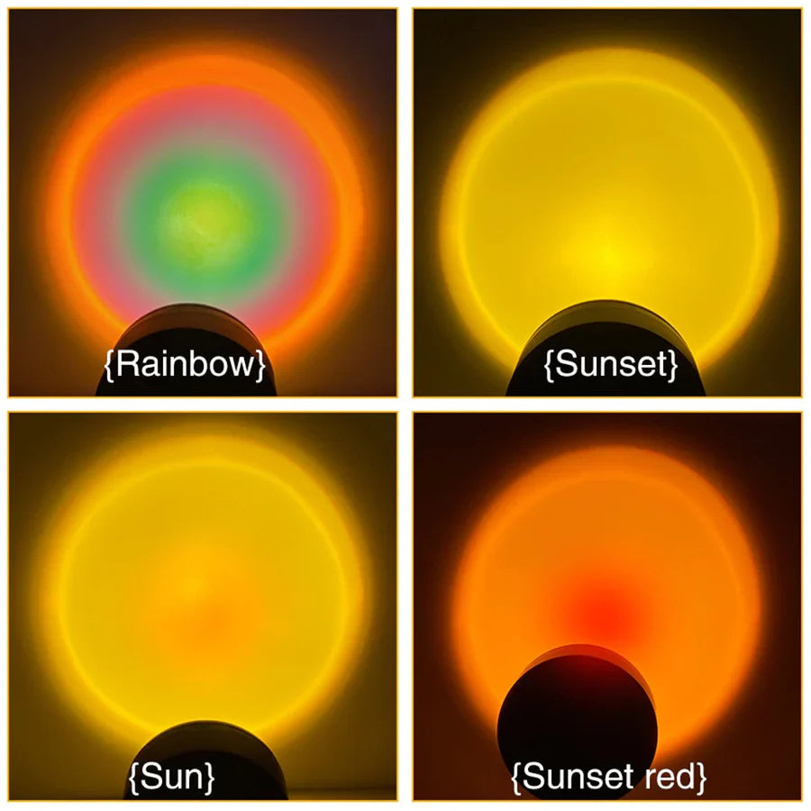Sunset Lamp with 4 Colors - GlowSphere | Bowlift