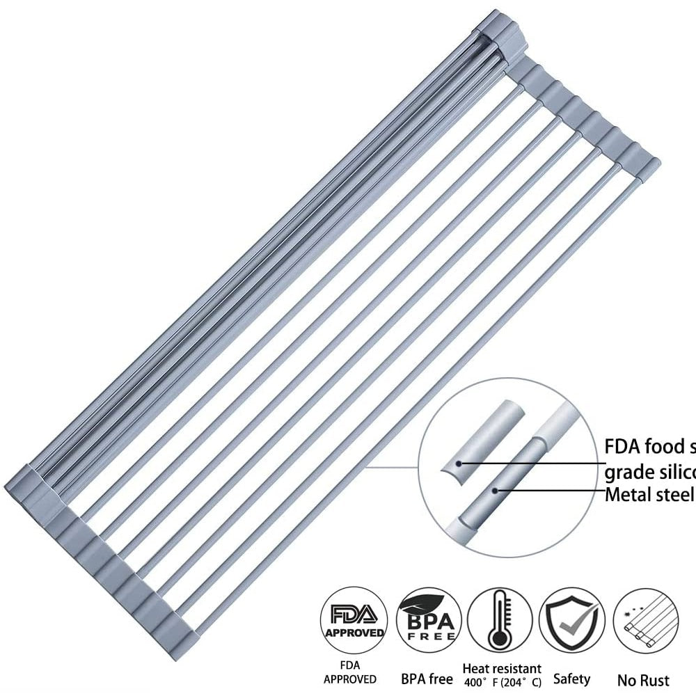 BowLift | Foldable Over Sink  Dish Drying Rack