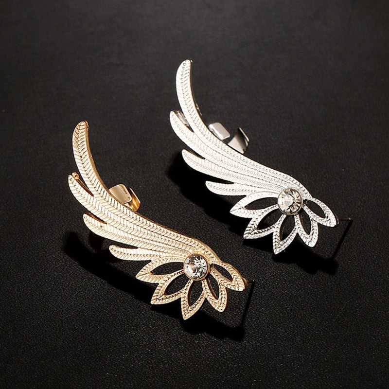BowLift | Fashion Alloy Feather Ear cuff Clip on Earrings
