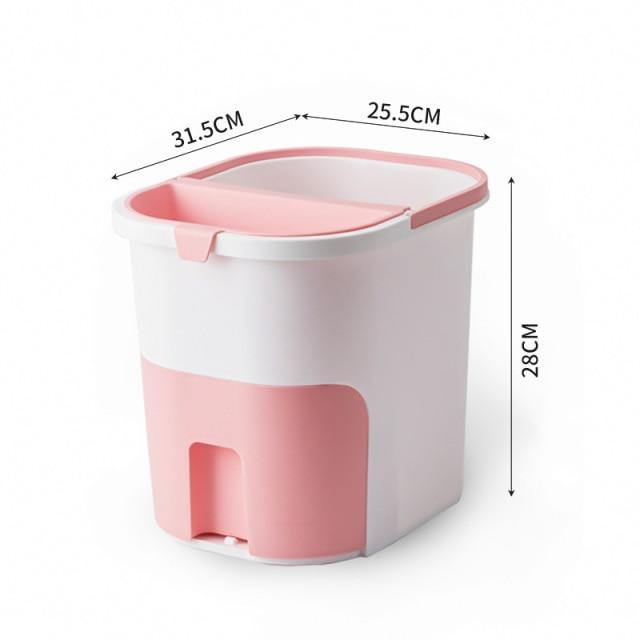 BowLift | Wet-Dry Double Separator Kitchen Trash Bin