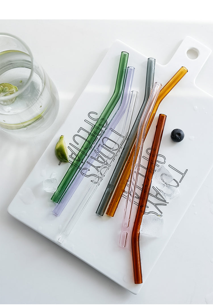 Reusable Glass Straw Set | Bowlift