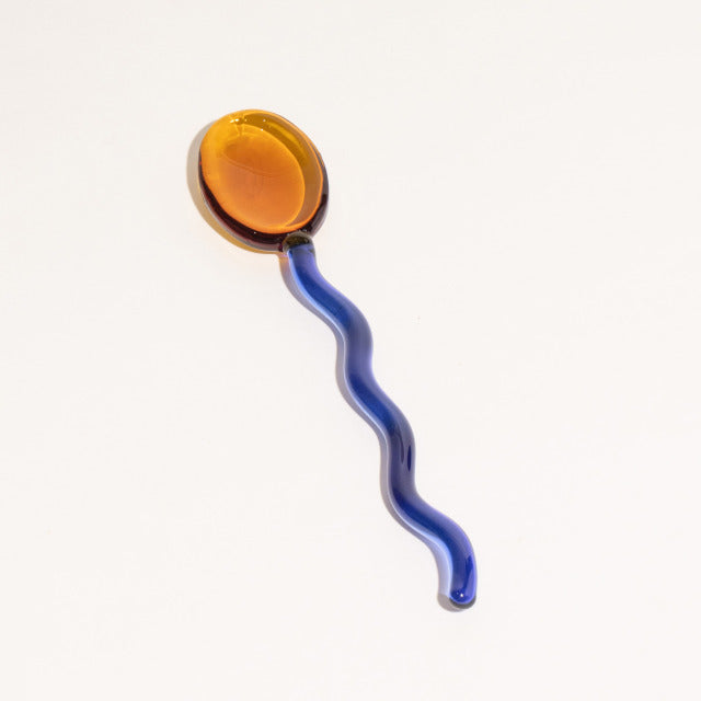 BowLift | Fun Wavy Glass Dessert Spoons