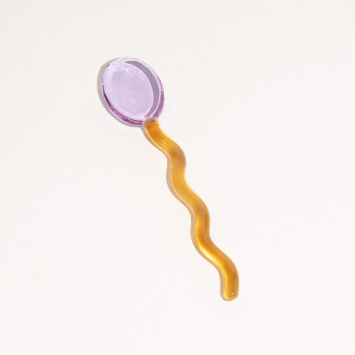 BowLift | Fun Wavy Glass Dessert Spoons