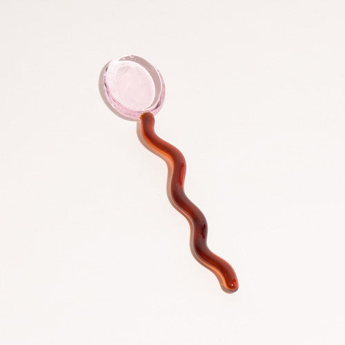 BowLift | Fun Wavy Glass Dessert Spoons