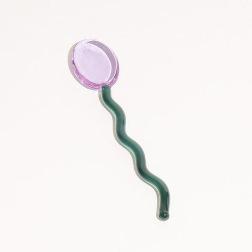 BowLift | Fun Wavy Glass Dessert Spoons