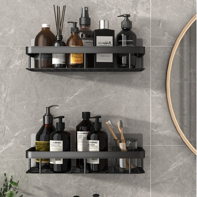 BowLift | Metal Suction Cup Bathroom Shelves