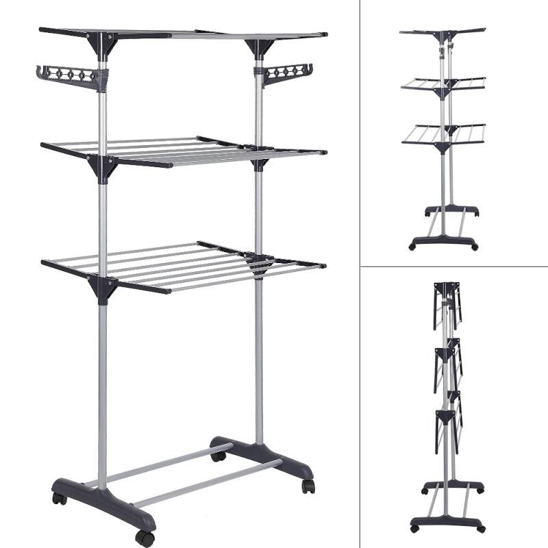 FoldaBowlifte Multi-Layer Clothes Hanger Rack Stand | Bowlift