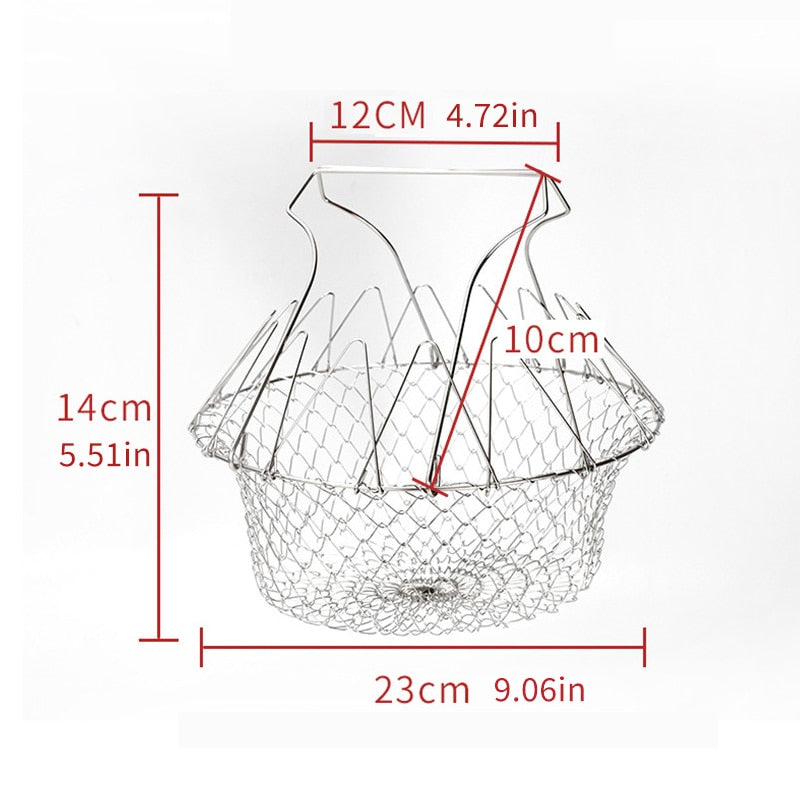 BowLift | Multifunctional Foldable Steam Fry Cooking Mesh Strainer