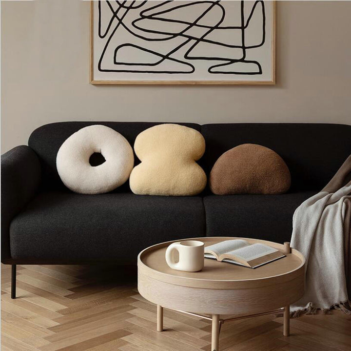 Abstract Teddy Plush Cushion | Bowlift