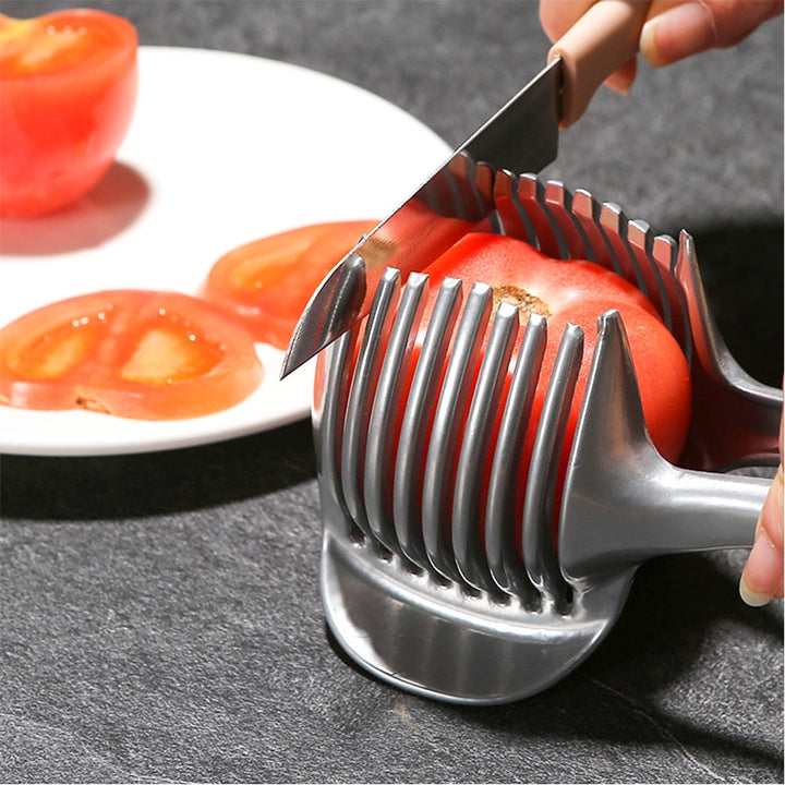 BowLift | Stainless Steel Vegetable Fruit Cutting Holder Tool
