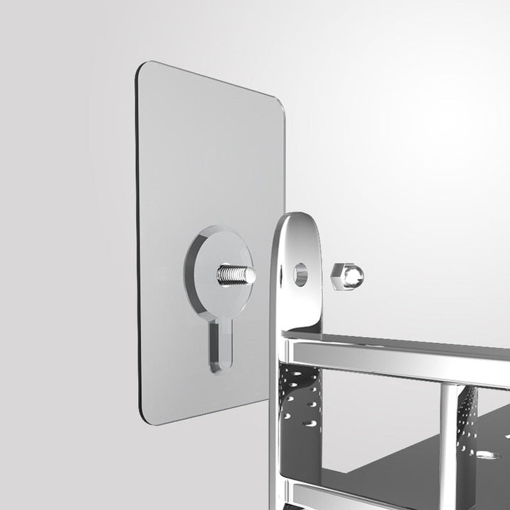BowLift | 10 pieces heavy-duty punch-free transparent adhesive hooks