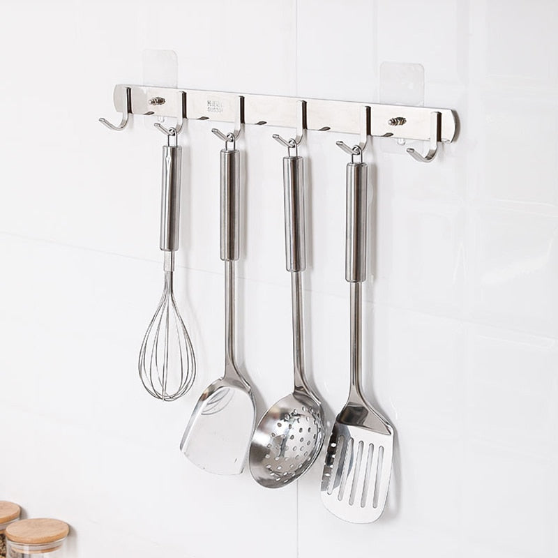 BowLift | 10 pieces heavy-duty punch-free transparent adhesive hooks