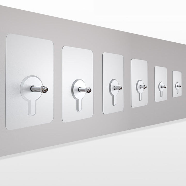 BowLift | 10 pieces heavy-duty punch-free transparent adhesive hooks