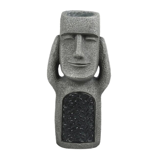 Easter Island Statue Garden Flower Pot | Bowlift