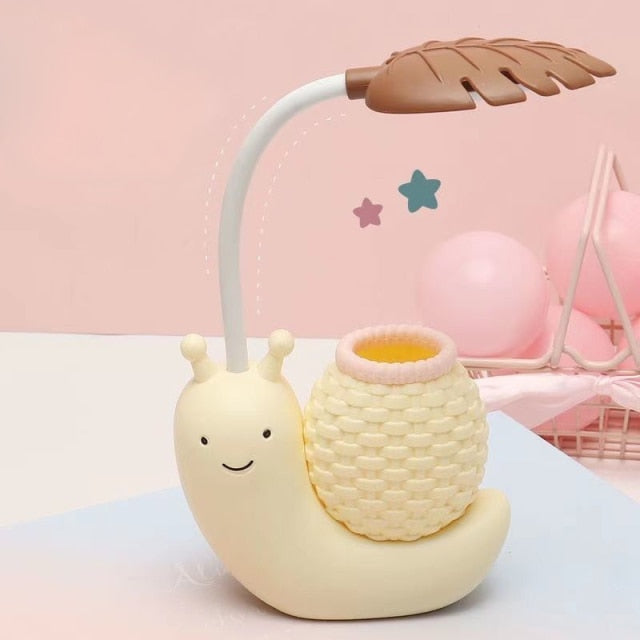 BowLift | Snail pencil holder desk lamp children