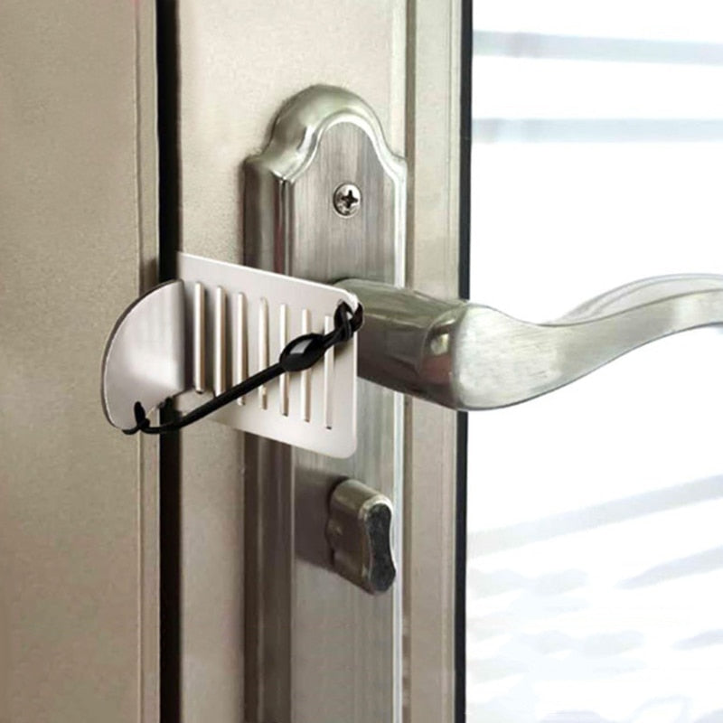 Stainless Steel Anti-theft Door Stopper Lock | Bowlift