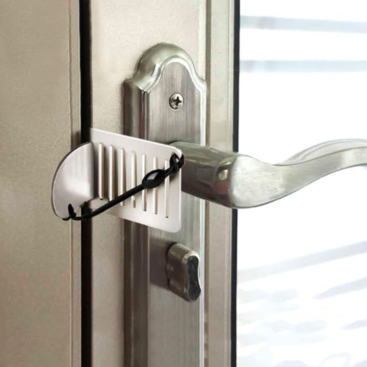 Stainless Steel Anti-theft Door Stopper Lock | Bowlift