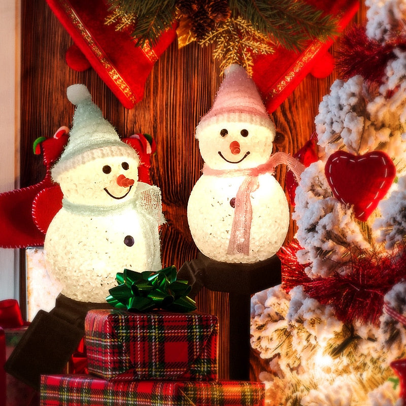 BowLift | Outdoor LED Solar Snowman Light