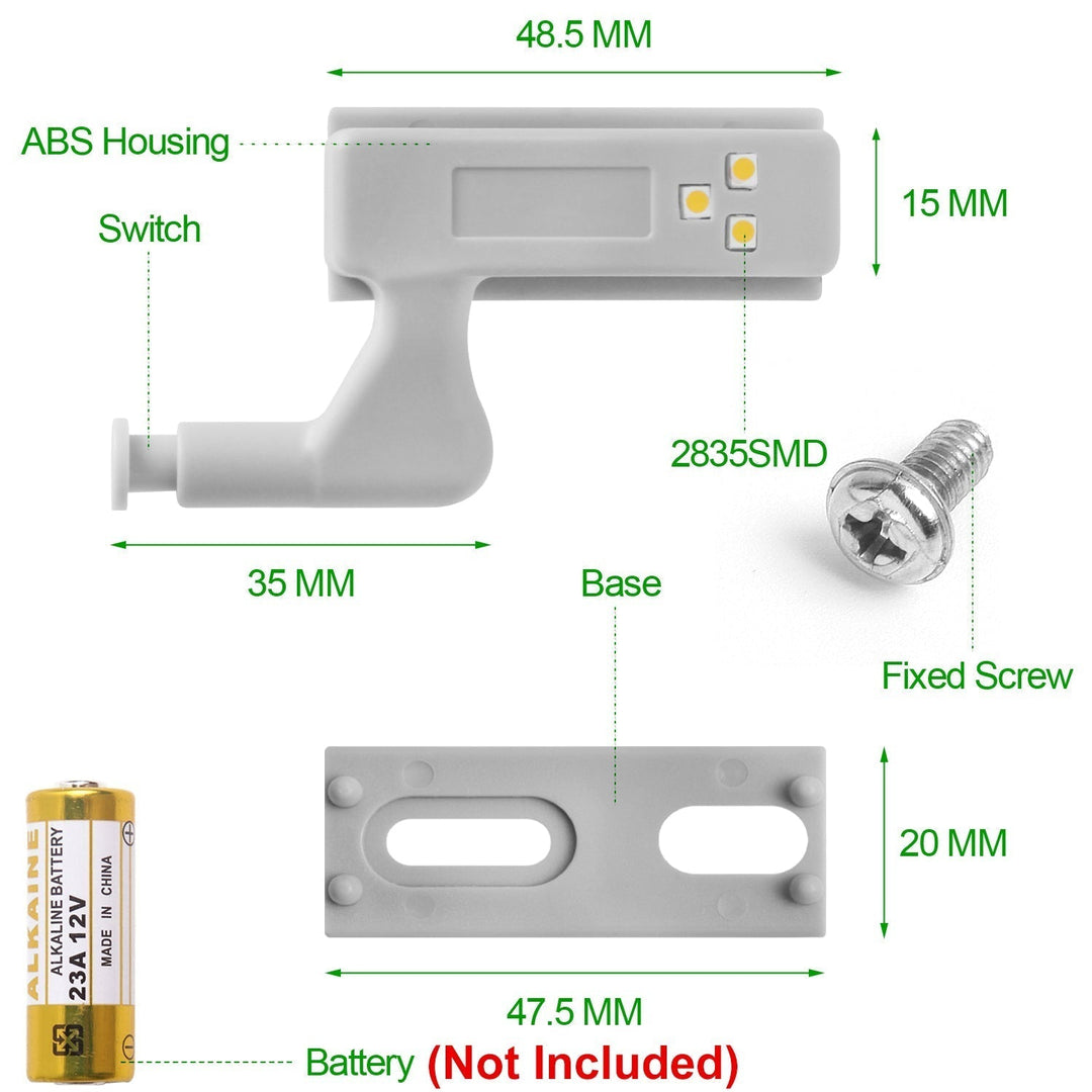 10pcs LED Sensor Hinge Wardrobe Lamp | Bowlift