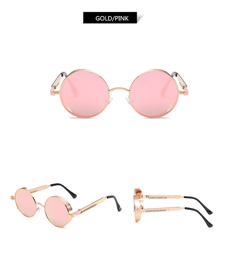 Creative Round Retro Round Metal Sunglasses | Bowlift