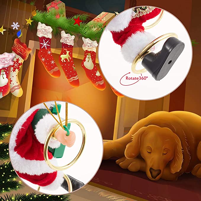 BowLift | Electric Santa Claus Parachute Christmas Toy