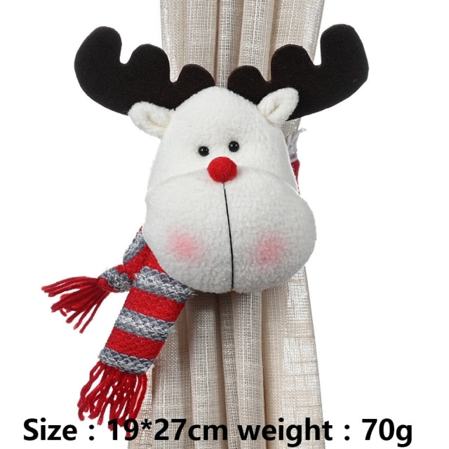 BowLift | Christmas Santa Elk Curtain Holder