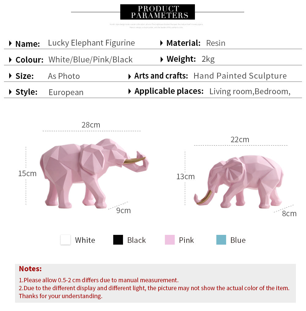 BowLift | Elegant Resin Modern Elephant Statue