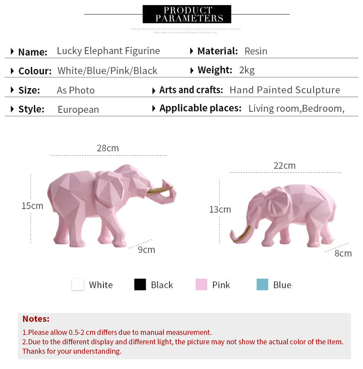 BowLift | Elegant Resin Modern Elephant Statue