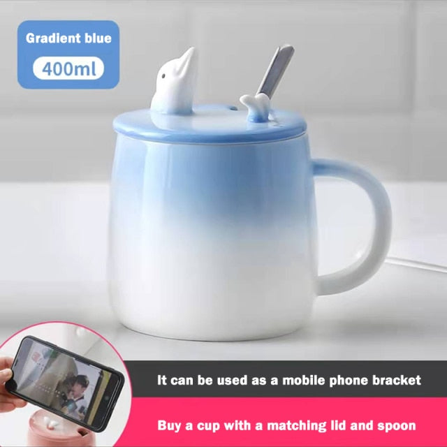 BowLift | Cute Cartoon Kitty Mug Set