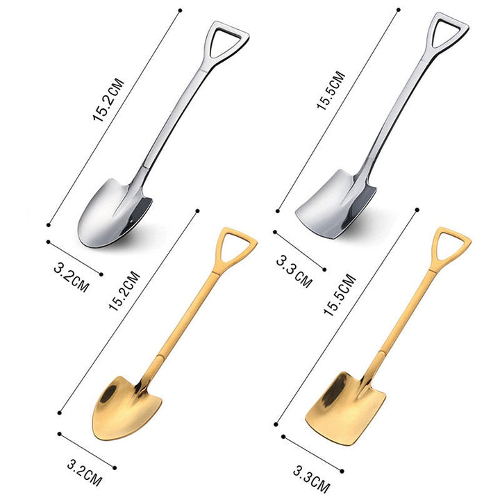 BowLift | Creative Shovel Shape Dessert Spoons