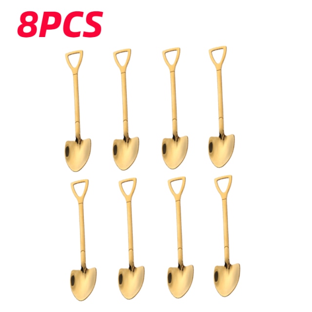 BowLift | Creative Shovel Shape Dessert Spoons