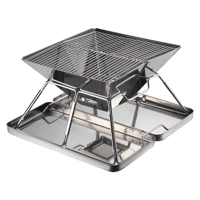 Foldable Portable Mini Travel Camping Grill | Bowlift