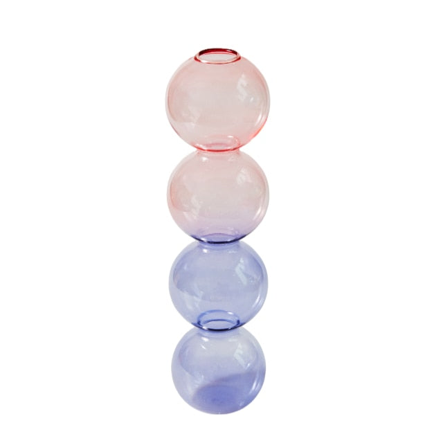 Modern Glass Candleholder-Ocean Blue | Bowlift